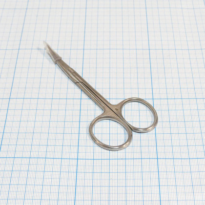 Ножницы остроконечные вертикально-изогнутые 100 мм 13-442 (н-21) Фото товара Ножницы остроконечные вертикально-изогнутые 100 мм 13-442 (н-21)