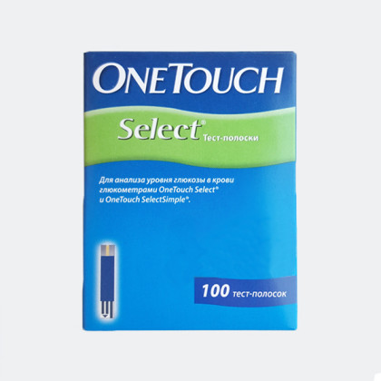 Тест-полоски OneTouch Select №100 Фото товара Тест-полоски OneTouch Select №100