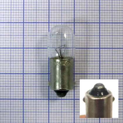 Фото товара Лампа накаливания миниатюрная МН 26-0,12 BA9s/14