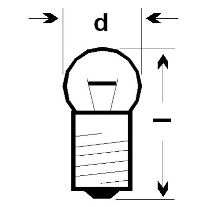 Лампа накаливания МН 6,3-0,3 Фото товара Лампа накаливания МН 6,3-0,3