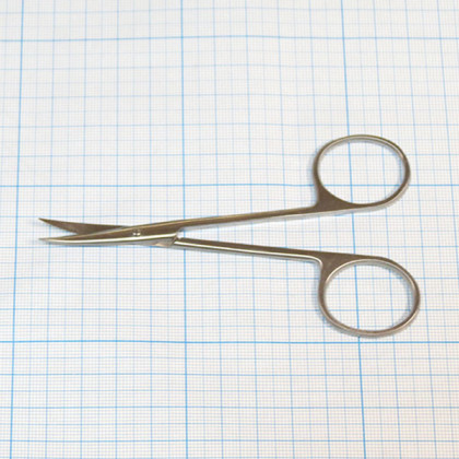 Ножницы глазные вертикально-изогнутые о/к 13-460 Iris Фото товара Ножницы глазные вертикально-изогнутые о/к 13-460 Iris