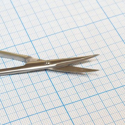 Ножницы глазные вертикально-изогнутые о/к 13-460 Iris Фото товара Ножницы глазные вертикально-изогнутые о/к 13-460 Iris