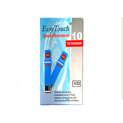 Тест-полоски EasyTouch холестерин №10 Фото товара Тест-полоски EasyTouch холестерин №10