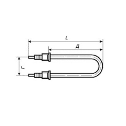 ТЭН 100 А10/3.5-J-220 R30 Фото товара ТЭН 100 А10/3.5-J-220 R30