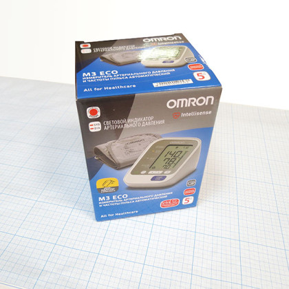 Тонометр автоматический Omron M3 Eco c адаптером Фото товара Тонометр автоматический Omron M3 Eco c адаптером