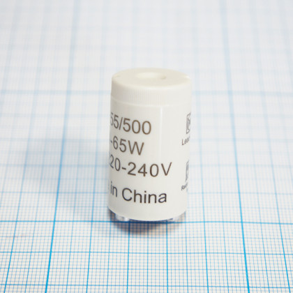 Стартер 155/500 220-240V 4-65W 64087 GE Фото товара Стартер 155/500 220-240V 4-65W 64087 GE