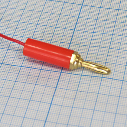 Кабель ПВХ красный 2 углетканевых токопровода к аппарату Поток-1 Фото товара Кабель ПВХ красный 2 углетканевых токопровода к аппарату Поток-1