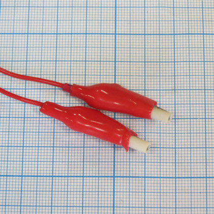 Кабель ПВХ красный 2 углетканевых токопровода к аппарату Поток-1 Фото товара Кабель ПВХ красный 2 углетканевых токопровода к аппарату Поток-1