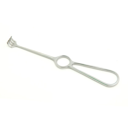 Фото товара Крючок хирургический четырехзубый острый № 3 К-22