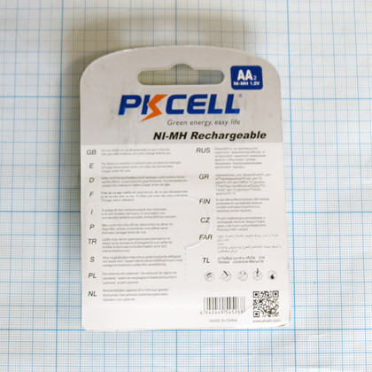 Аккумулятор AA/LR6 Ni-Mh BL2, PKCell Фото товара Аккумулятор AA/LR6 Ni-Mh BL2, PKCell