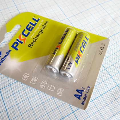 Аккумулятор AA/LR6 Ni-Mh BL2, PKCell Фото товара Аккумулятор AA/LR6 Ni-Mh BL2, PKCell