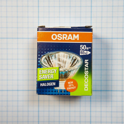 Лампа галогенная (галогеновая) Osram 48870 WFL 12V 50W GU5,3 Фото товара Лампа галогенная (галогеновая) Osram 48870 WFL 12V 50W GU5,3