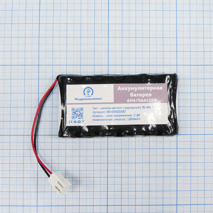 Батарея аккумуляторная 6H-4/5AA1200 (МРК) Фото товара Батарея аккумуляторная 6H-4/5AA1200 (МРК)