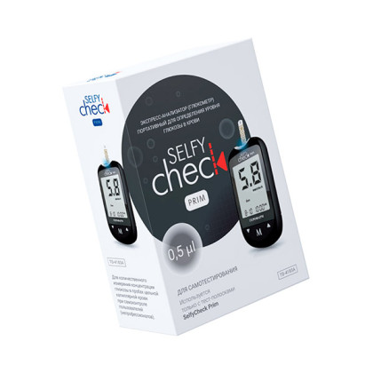 Глюкометр SelfyCheck Prim (Селфи Чек Прим) Фото товара Глюкометр SelfyCheck Prim (Селфи Чек Прим)