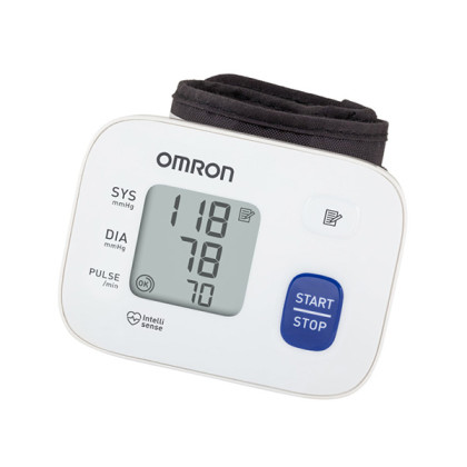 Тонометр автоматический Omron RS2 на запястье арт. HEM-6121-RU Фото товара Тонометр автоматический Omron RS2 на запястье арт. HEM-6121-RU