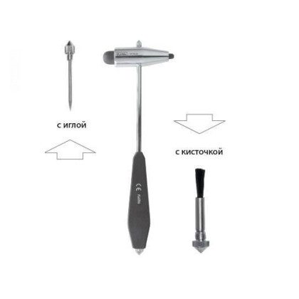 Молоток неврологический Buck с кисточкой и иглой, 07.45230.001 41941 KaWe Фото товара Молоток неврологический Buck с кисточкой и иглой, 07.45230.001 41941 KaWe