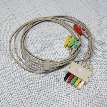 Кабель для ЭКГ Draeger, 3 отведения, 10pin  Фото товара Кабель для ЭКГ Draeger, 3 отведения, 10pin