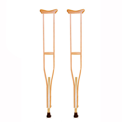 Костыли подмышечные с деревянными ручками 02-К С УПС Фото товара Костыли подмышечные с деревянными ручками 02-К С УПС