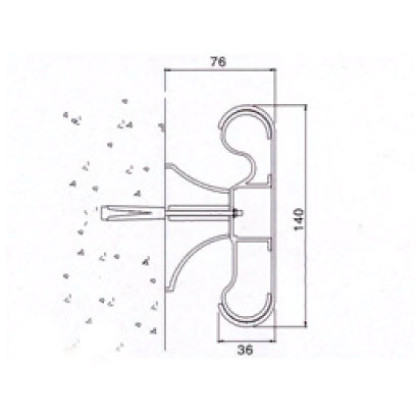 Фото товара Поручень отбойник 8831