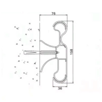 Поручень отбойник 8833 Фото товара Поручень отбойник 8833