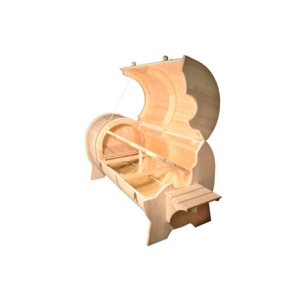 Горизонтальная кедровая бочка «Лежачая» Фото товара Горизонтальная кедровая бочка «Лежачая»