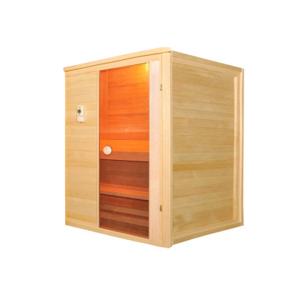 Двухместная финская сауна из алтайского кедра. 110 см. Фото товара Двухместная финская сауна из алтайского кедра. 110 см.