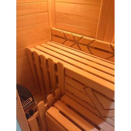 Двухместная финская сауна из алтайского кедра. 110 см. Фото товара Двухместная финская сауна из алтайского кедра. 110 см.