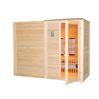 Четырехместная инфракрасная сауна с керамическими нагревателями Фото товара Четырехместная инфракрасная сауна с керамическими нагревателями