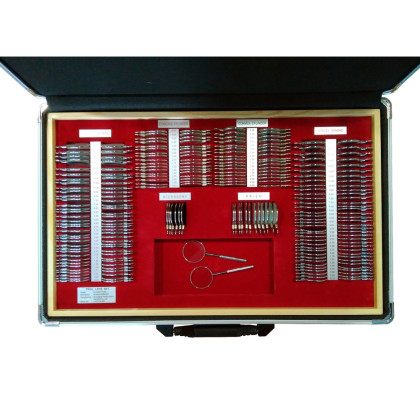 Набор пробных линз АLMAS MT- 226  на 228 линз (серебро) Фото товара Набор пробных линз АLMAS MT- 226  на 228 линз (серебро)