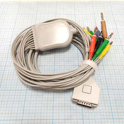 Фото товара Кабель пациента для ЭКГ Fukuda KP-500D/ ME/ Cardisuny 501/ C120/ C300