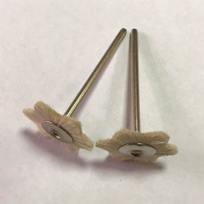 Щетка полировальная для прямого наконечника (козий ворс) 20мм Фото товара Щетка полировальная для прямого наконечника (козий ворс) 20мм