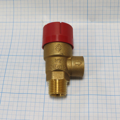 Клапан предох. PRESCOR 3 BAR 1/2" вн , 1/2" нар Фото товара Клапан предох. PRESCOR 3 BAR 1/2" вн , 1/2" нар