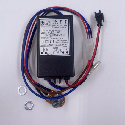 Блок питания светодиодов HLED-5W, для микроскопов "Микмед-5", "Микмед-6" без менеджера света Фото товара Блок питания светодиодов HLED-5W, для микроскопов "Микмед-5", "Микмед-6" без менеджера света