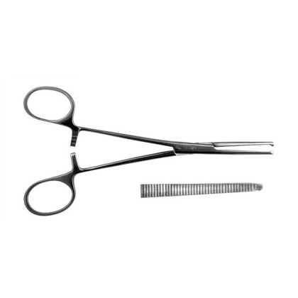 Зажим кровоостанавливающий 1x2 зубчатый прямой №2, 160 мм,  3-5 Фото товара Зажим кровоостанавливающий 1x2 зубчатый прямой №2, 160 мм,  3-5