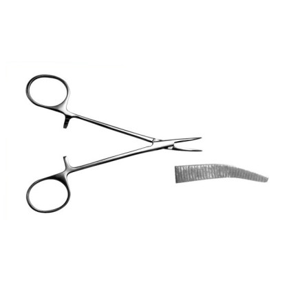 Фото товара Зажим кровоостанавливающий типа "Москит" изогнутый по плоскости (для новорожденных и детей раннего возраста)