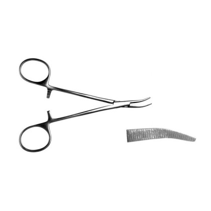 Зажим кровоостанавливающий типа "Москит" изогнутый по ребру (для новорожденных и детей раннего возраста) Фото товара Зажим кровоостанавливающий типа "Москит" изогнутый по ребру (для новорожденных и детей раннего возраста)