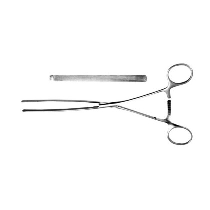 Зажим кишечный эластичный для детей прямой 200 мм Фото товара Зажим кишечный эластичный для детей прямой 200 мм