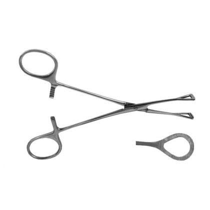 Зажим тампонный, прямой Фото товара Зажим тампонный, прямой