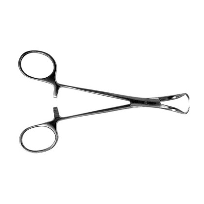 Зажим с кремальерой для операционного белья Фото товара Зажим с кремальерой для операционного белья