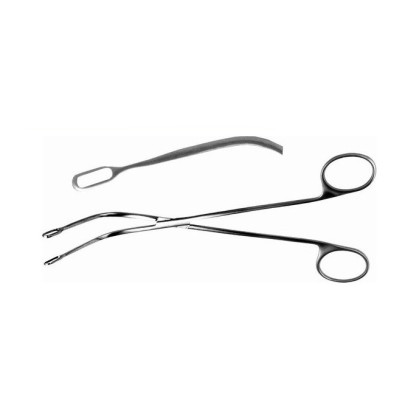Щипцы для желчных и почечных камней вертикально-изогнутые № 1 Фото товара Щипцы для желчных и почечных камней вертикально-изогнутые № 1