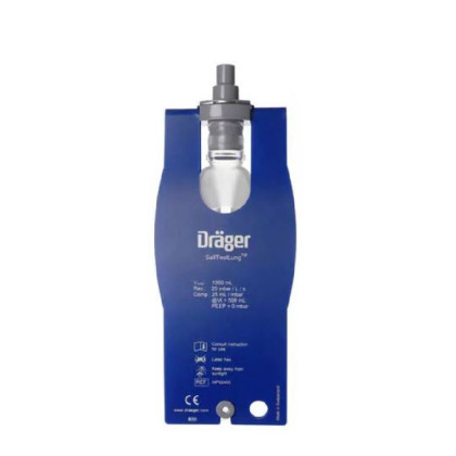 Тестовое легкое Drager многоразовое, без латекса, 1000мл (каталожный номер MP02400)  Фото товара Тестовое легкое Drager многоразовое, без латекса, 1000мл (каталожный номер MP02400)