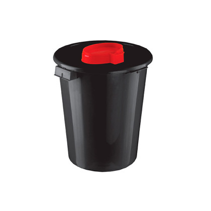 Фото товара Контейнер для сбора и утилизации игл 6 л кл.Г (черный) КМ-Проект МК-01