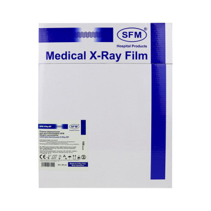 Фото товара Рентгеновская пленка 24х30 SFM X-Ray BF, синяя чувствительность