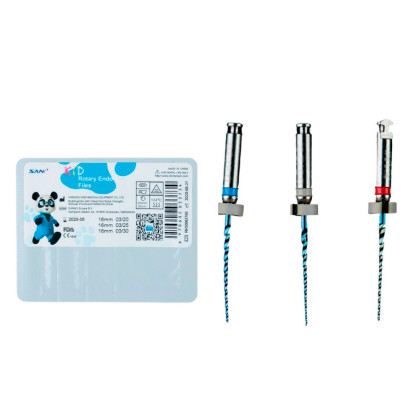 Набор ротационных файлов для первичной эндодонтии у детей SANI Kids Premium Фото товара Набор ротационных файлов для первичной эндодонтии у детей SANI Kids Premium