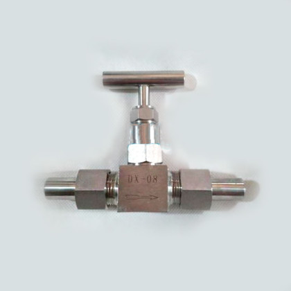 Запорный газовый угловой игольчатый клапан ZF-08 (DX-08) Фото товара Запорный газовый угловой игольчатый клапан ZF-08 (DX-08)