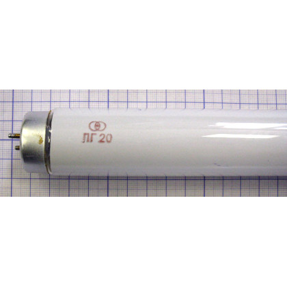 Лампа ультрафиолетовая люминесцентная ЛГ 20 Фото товара Лампа ультрафиолетовая люминесцентная ЛГ 20