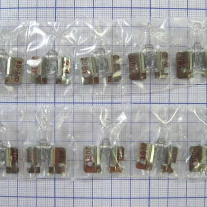 Лампа галогенная (галогеновая) КГСМ 27-20 кварцевая самолетная Фото товара Лампа галогенная (галогеновая) КГСМ 27-20 кварцевая самолетная