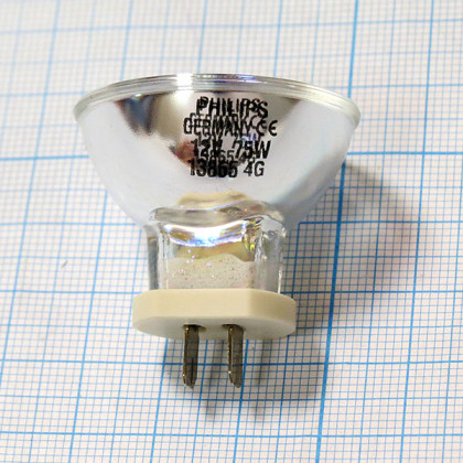 Лампа Philips 13865 12V 75W G5.3-4.8  Фото товара Лампа Philips 13865 12V 75W G5.3-4.8