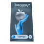 ! Перчатки нитриловые BENOVY Nitrile Chlorinated, голубые, размер L, текстурированные на пальцах, 50 пар в упаковке Фото товара ! Перчатки нитриловые BENOVY Nitrile Chlorinated, голубые, размер L, текстурированные на пальцах, 50 пар в упаковке