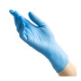 ! Перчатки нитриловые BENOVY Nitrile Chlorinated, голубые, размер M, текстурированные полностью, 50 пар в упаковке Фото товара ! Перчатки нитриловые BENOVY Nitrile Chlorinated, голубые, размер M, текстурированные полностью, 50 пар в упаковке